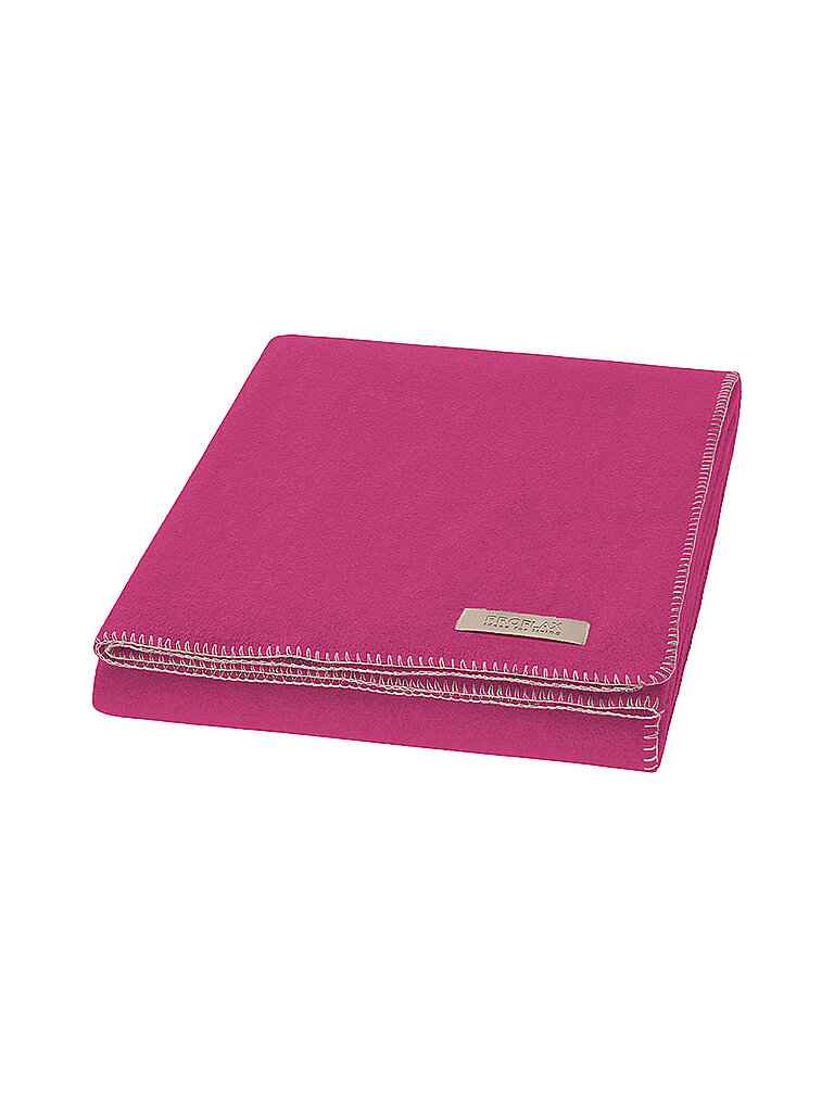 PROFLAX Wohndecke - Plaid PROFLAX FLEECE 160x200cm Azalee pink
