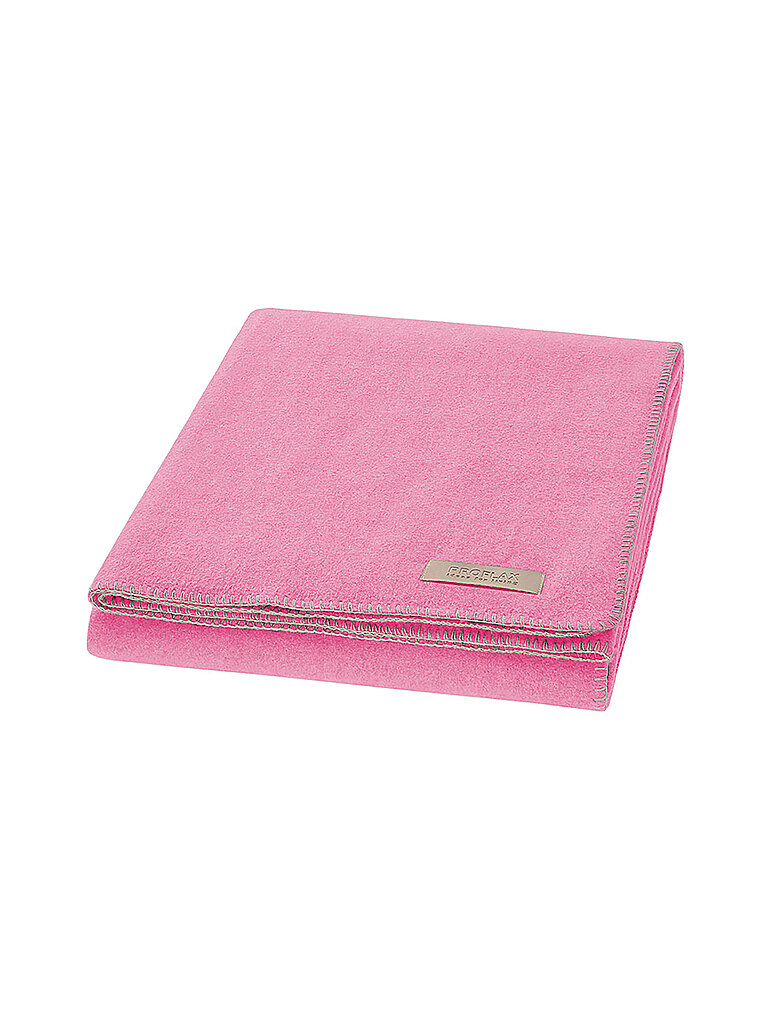 PROFLAX Wohndecke - Plaid PROFLAX FLEECE 160x200cm Light Pink  rosa