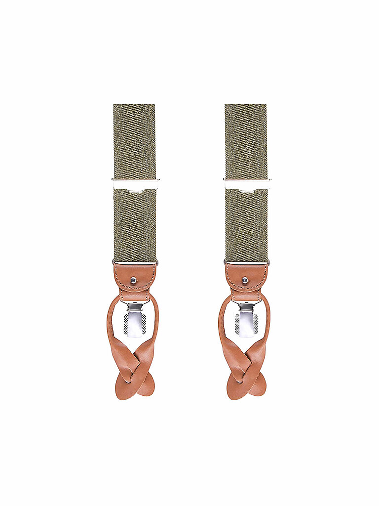 PROFUOMO Hosenträger olive