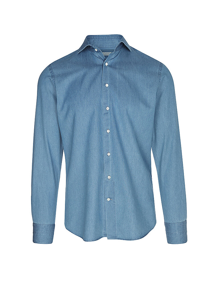 Hemd Slim Fit blau 45 herren