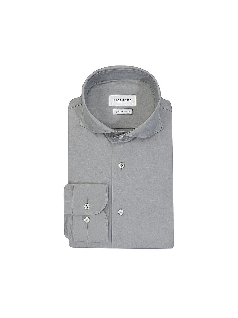 Hemd Japanese Knitted olive 43 herren