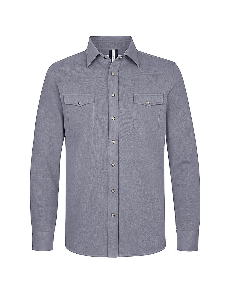PROFUOMO Overshirt blau L herren