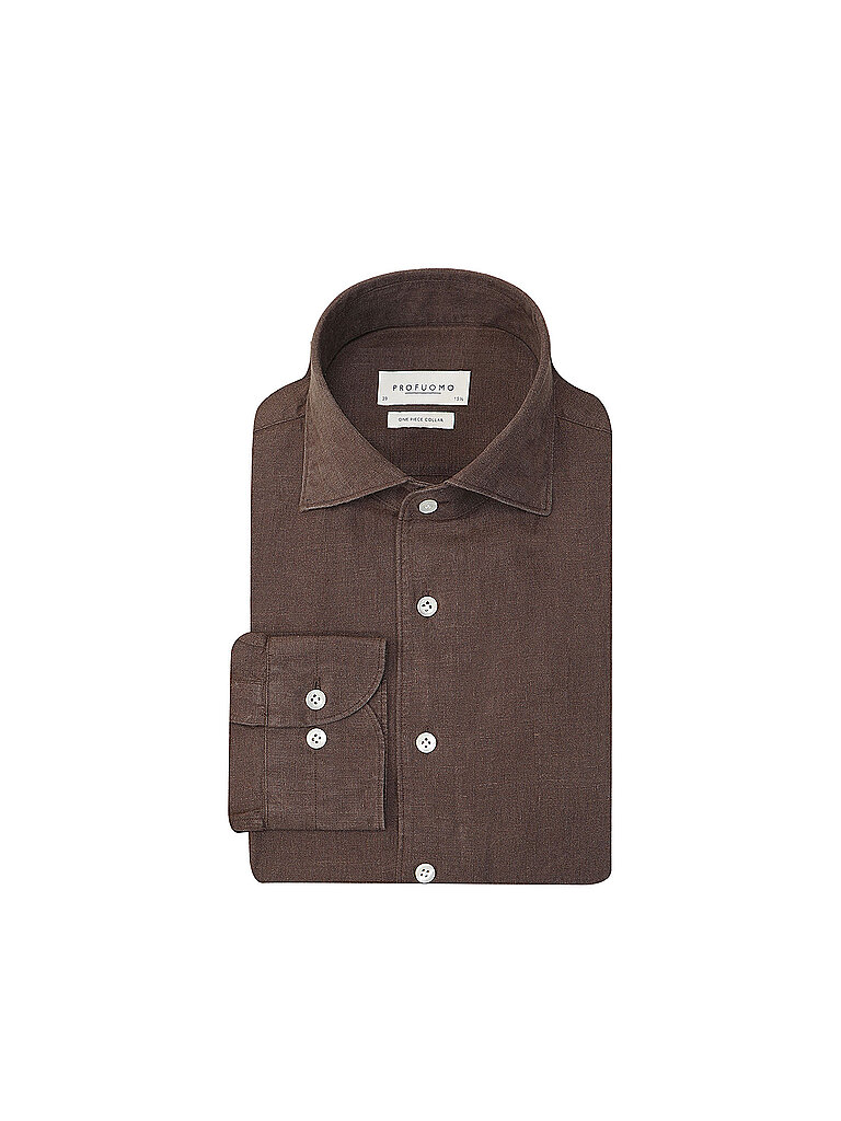 Leinenhemd braun 42 herren