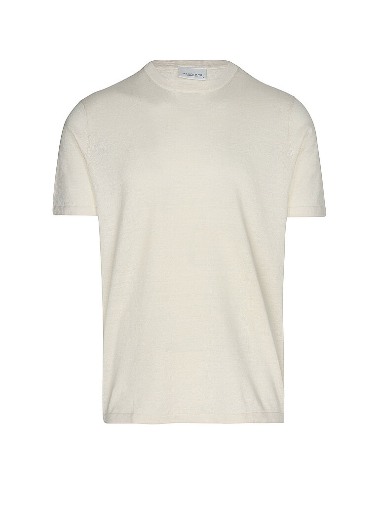 PROFUOMO T-Shirt weiss M herren