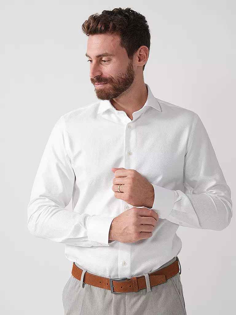 PROFUOMO | Hemd Slim Fit | weiss