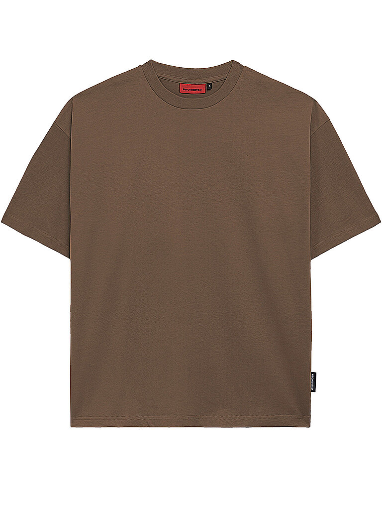 PROHIBITED T-Shirt Oversized Fit braun | S