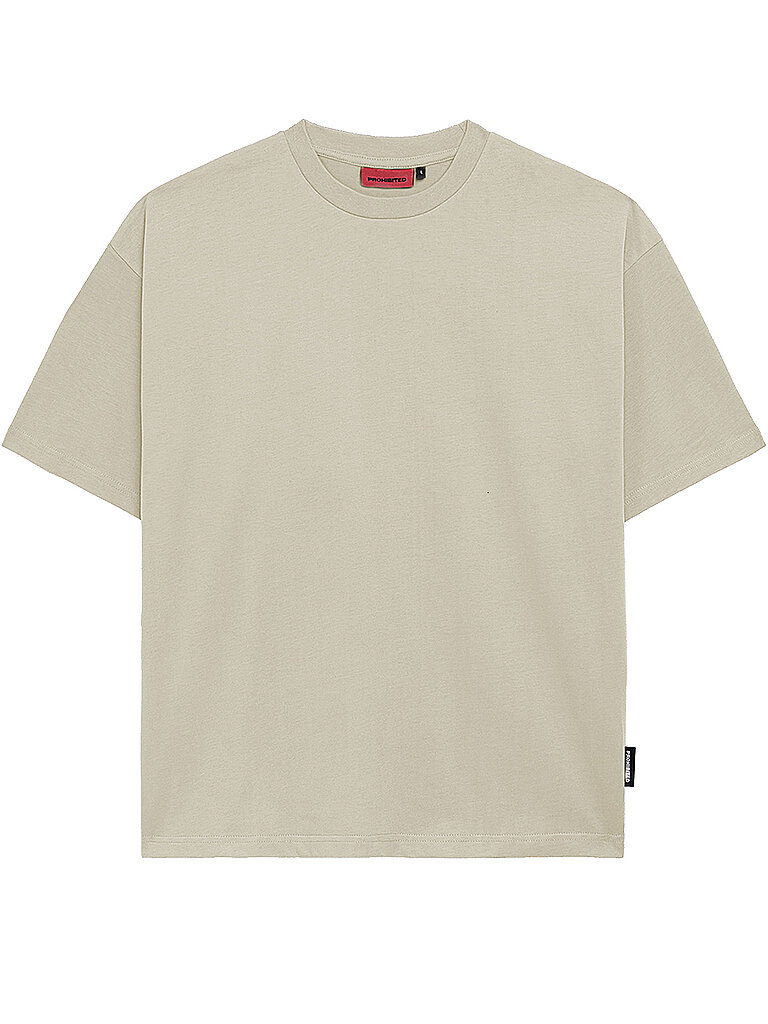 PROHIBITED T-Shirt Oversized Fit beige | XS
