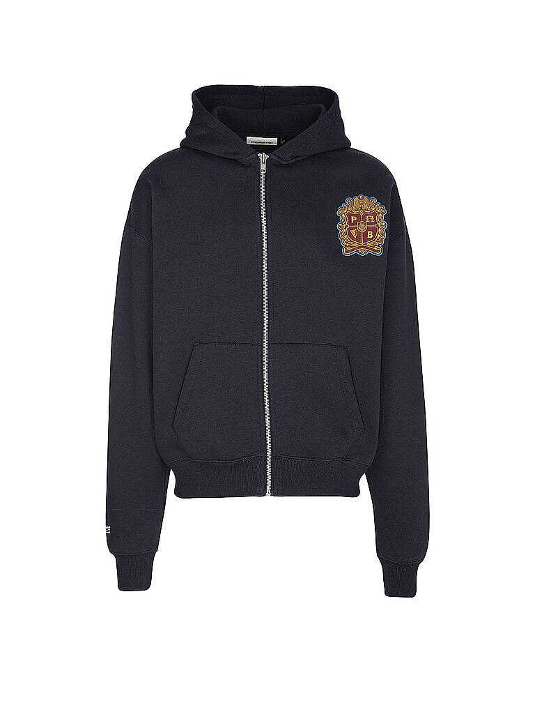 Sweatjacke EMBLEM PATCH dunkelblau XL herren