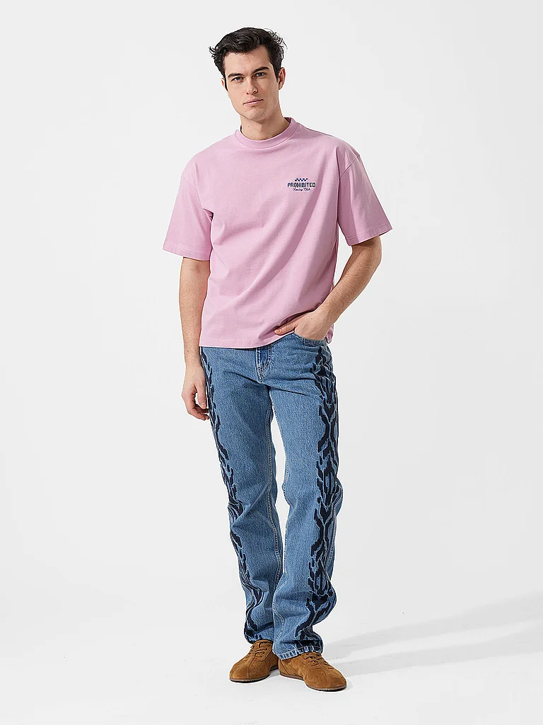 PROHIBITED IN ARUSH T-Shirt Rose S Men 2