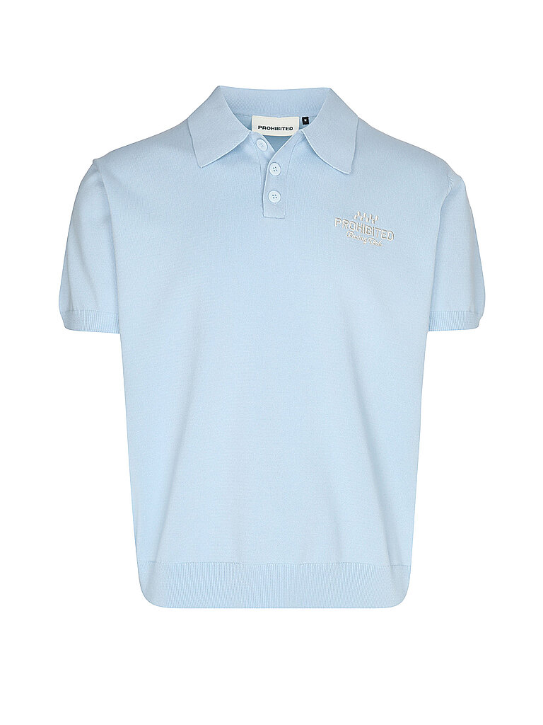 PROHIBITED Poloshirt SPEEDTRAP hellblau | S
