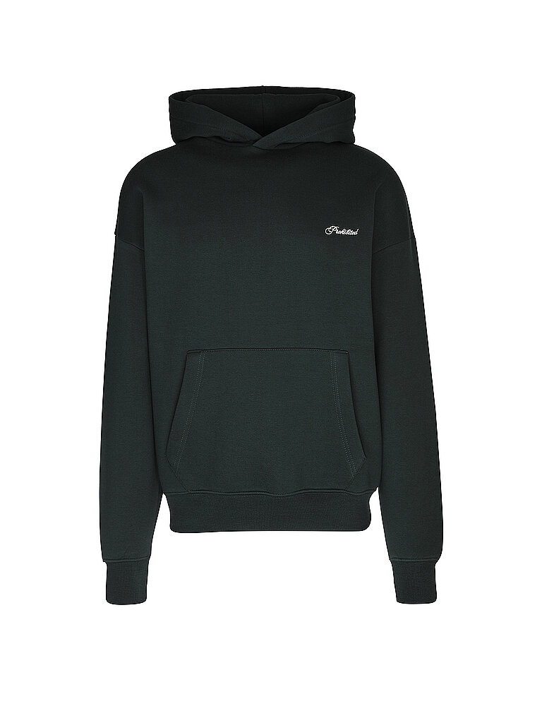 PROHIBITED Kapuzensweater - Hoodie dunkelgrün | S