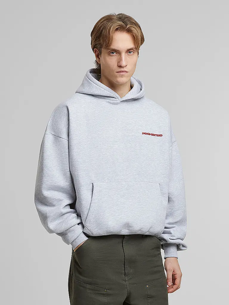 PROHIBITED | Kapuzensweater - Hoodie | hellgrau