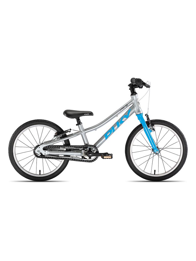 PUKY | Kinder Fahrrad "S-Pro 18-1 Alu" (Silber/Blau) 4416 | blau
