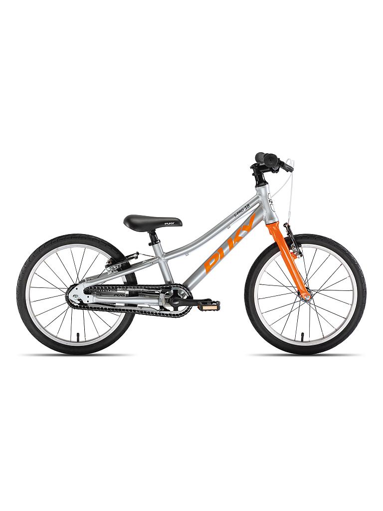 PUKY | Kinder Fahrrad "S-Pro 18-1 Alu" (Silber/Orange) 4408 | orange