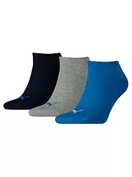PUMA | Sneakersocken 3-er Pkg.  "Invisible" navy | blau