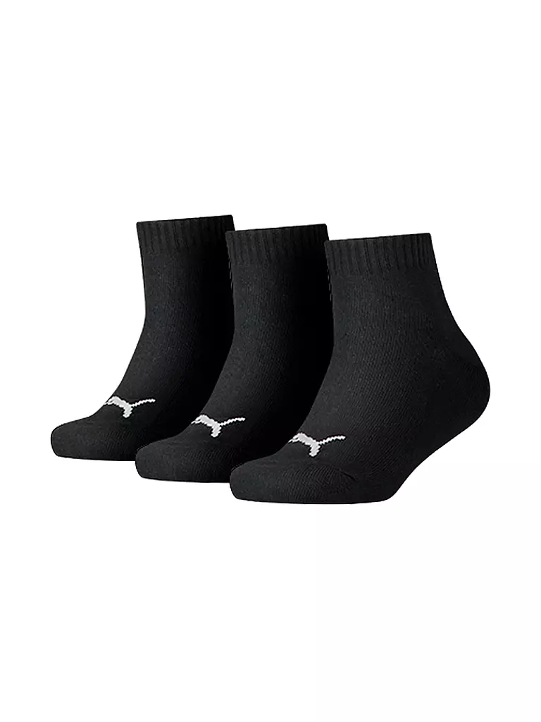 PUMA | Jungen Sneakersocken Quarter 3er Pkg black | schwarz