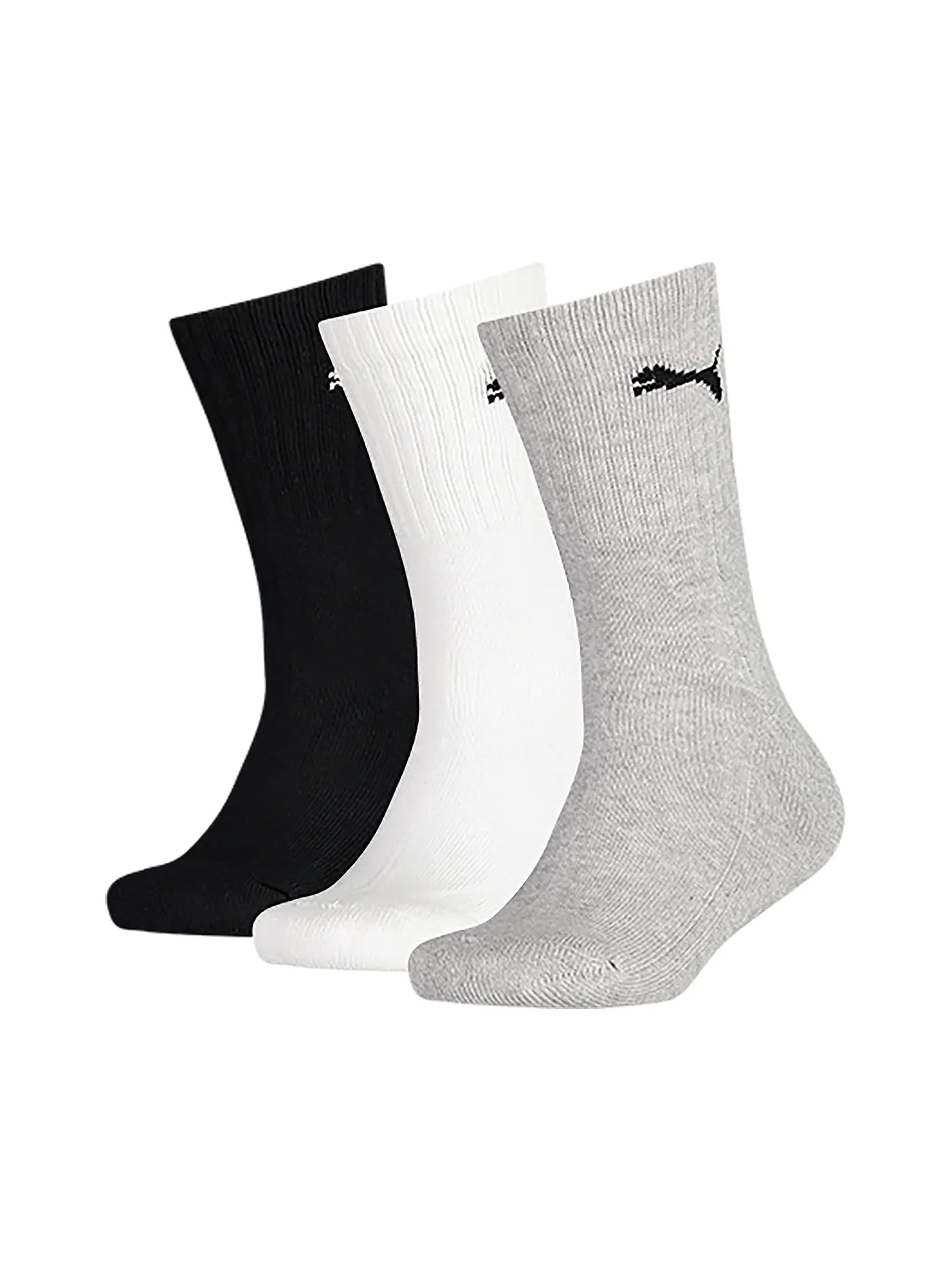 PUMA | Kinder Sportsocken 3er Pkg grey white blac | grau