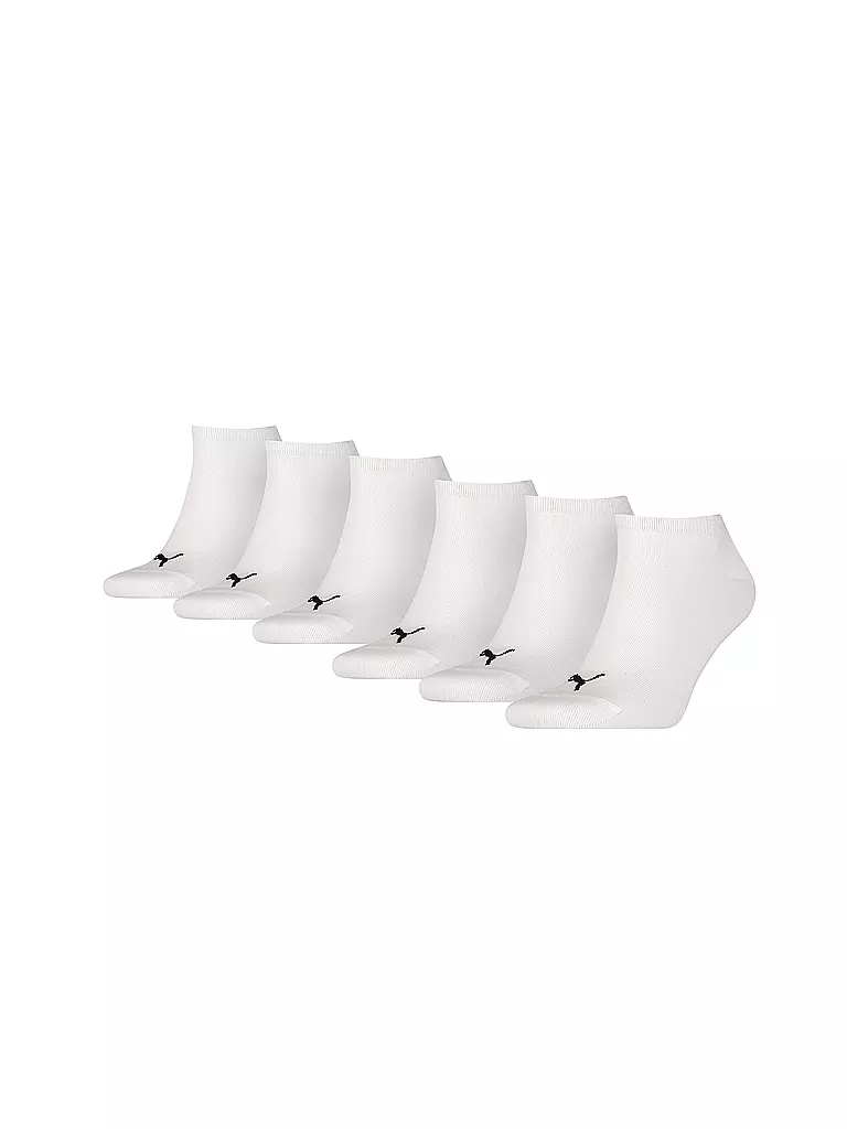 PUMA | Sneaker Socken 6er Pkg. white | weiss