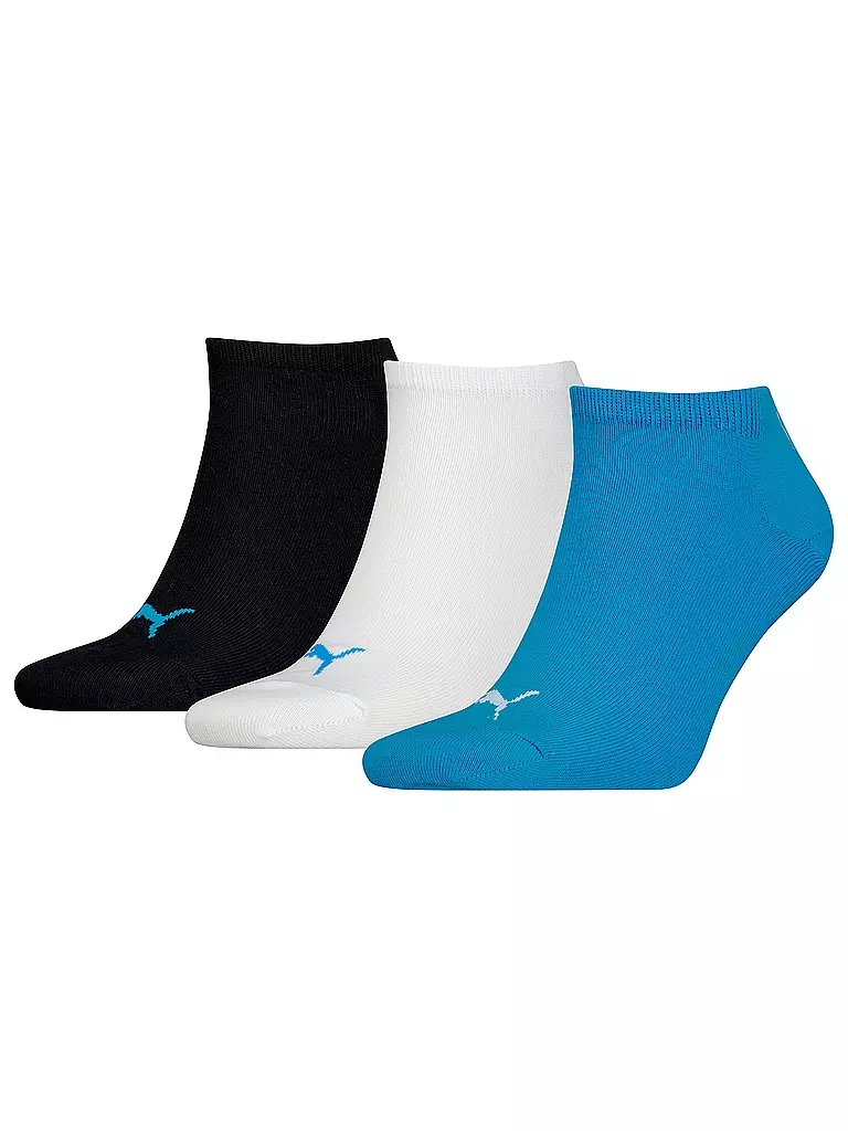 PUMA | Sneakersocken 3-er Pkg. aqua combo | blau