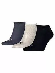 PUMA | Sneakersocken 3-er Pkg.  "Invisible" navy | schwarz