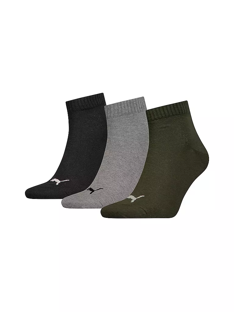 PUMA | Socken 3er Pkg green combo | olive