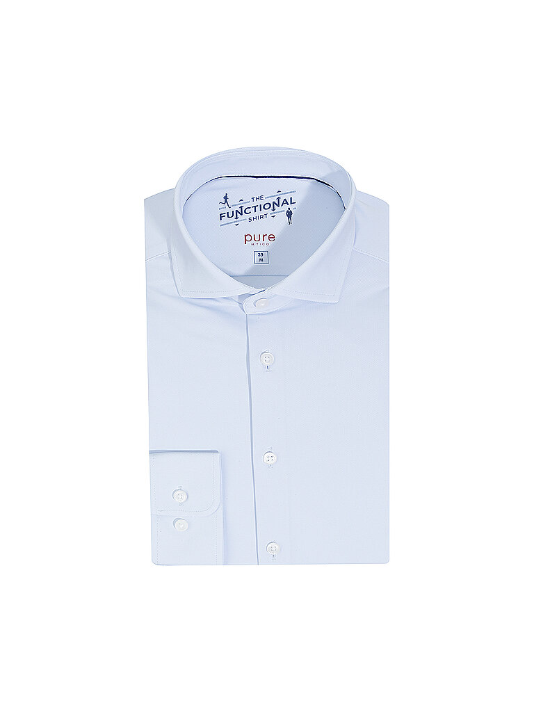 Jerseyhemd Slim Fit blau 43 herren
