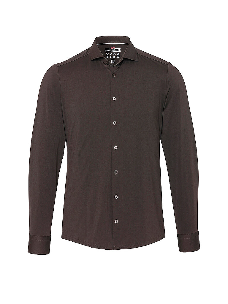 Hemd Slim Fit braun 41 herren