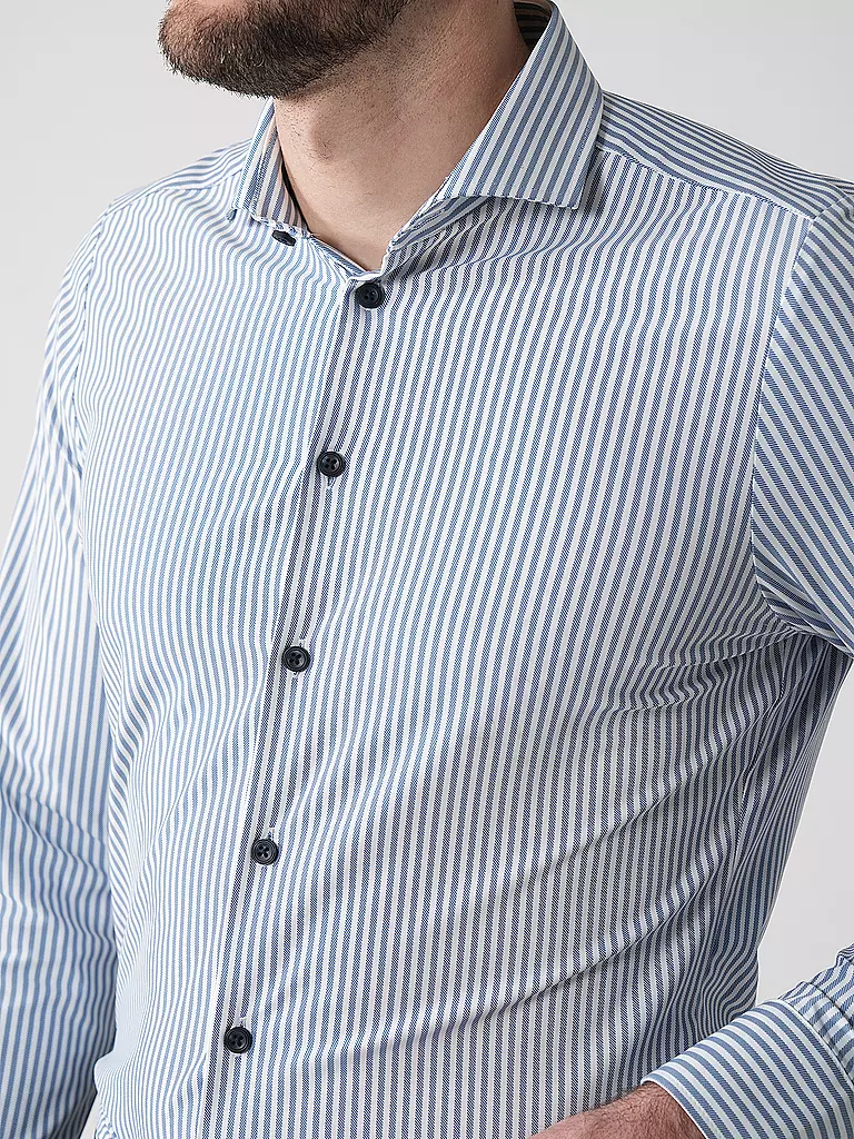 PURE | Business Hemd Slim Fit | blau