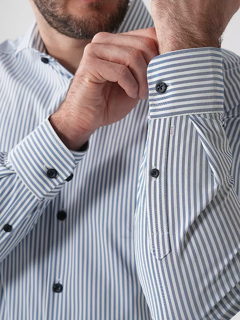 PURE | Business Hemd Slim Fit | blau