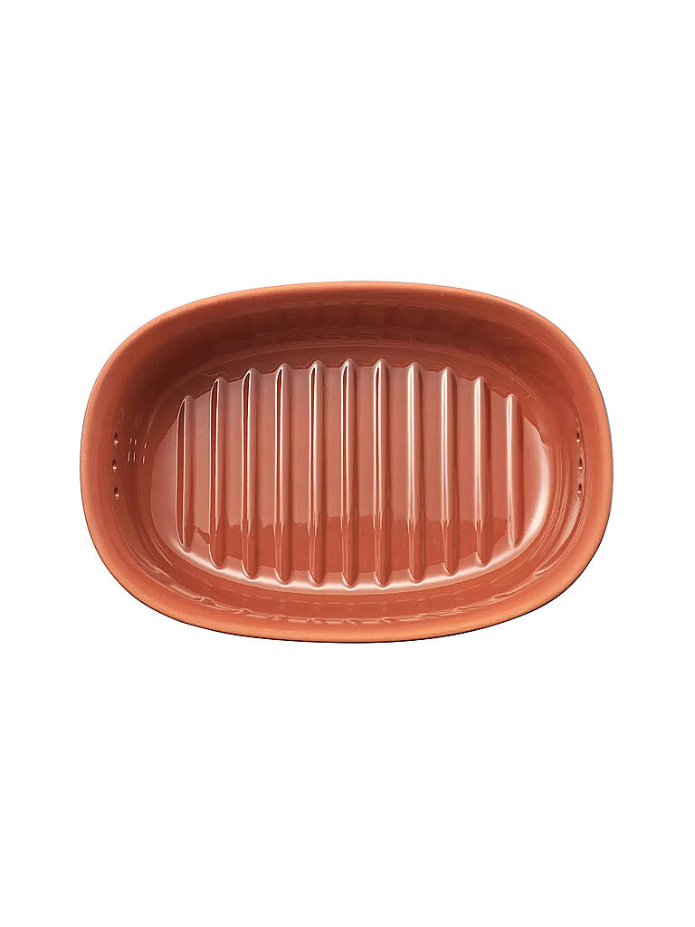 RÖMERTOPF | Brottopf oval 40x28x20cm Blau-Grau | grau