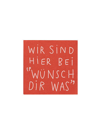 RAEDER | Lunch Servietten 33x33cm WUENSCH DIR WAS