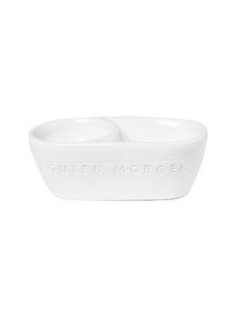 RAEDER | Eierbecher GUTEN MORGEN 9,5x3,5cm Weiss