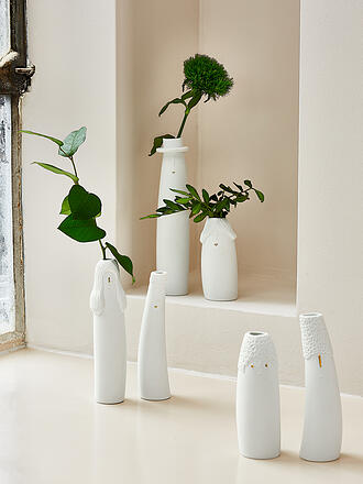 RAEDER | Vase 2er Set FAMILIENBANDE ONKEL & TANTE Weiss