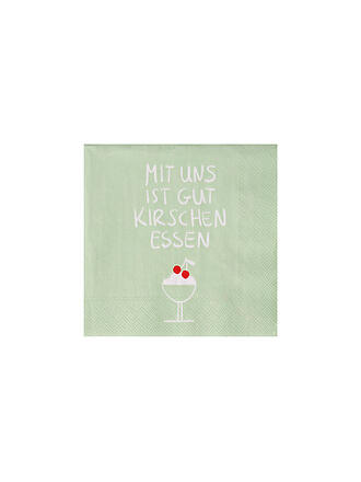 RAEDER | Cocktail Servietten 25x25cm Mint