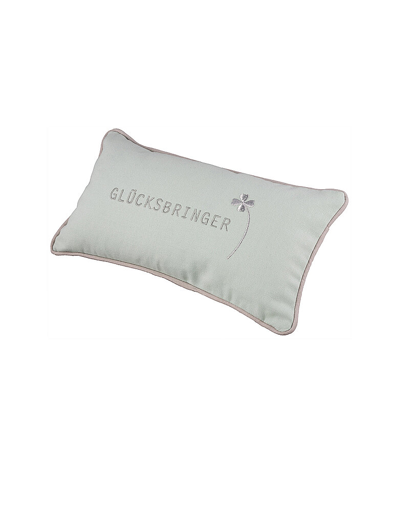 Traumkissen gefüllt Glücksbringer 33x17cm mint baby