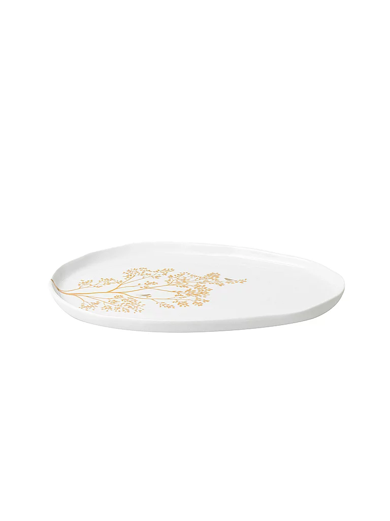 RAEDER Schale GOLDZWEIG 28,5x20cm Blanc blanc