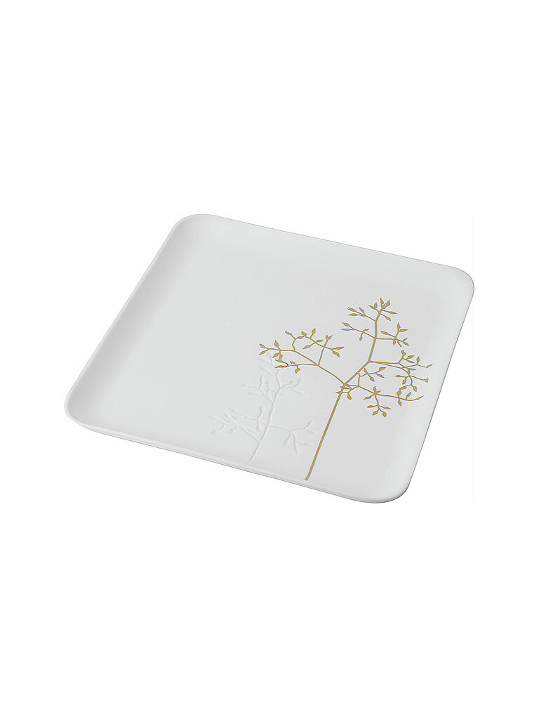 Schale 19,8cm Goldzweig weiss baby
