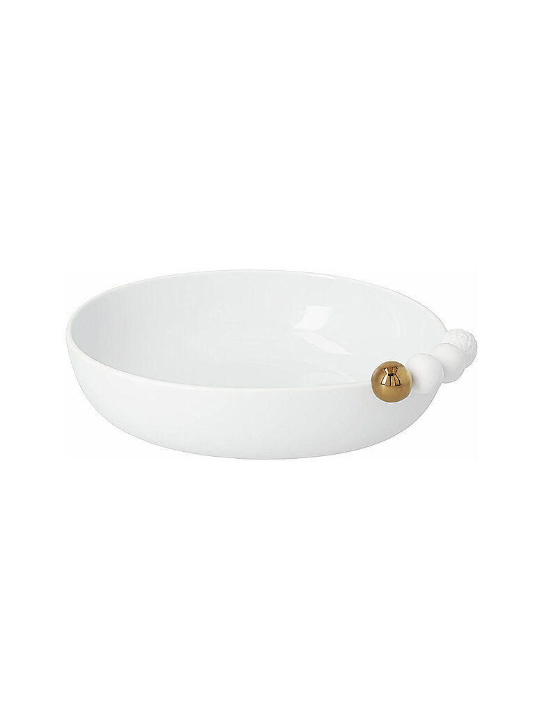 RAEDER Weihnachtsschale SCHNEEBALL 20,1x17,4cm Weiss weiss