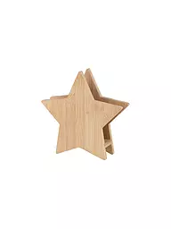 RAEDER | Bambus Serviettenhalter Stern 18,5x5x18cm | Hellbraun