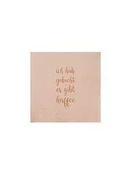 RAEDER | Cocktail Servietten 25x25cm ICH HAB GEKOCHT ES GIBT | Beige