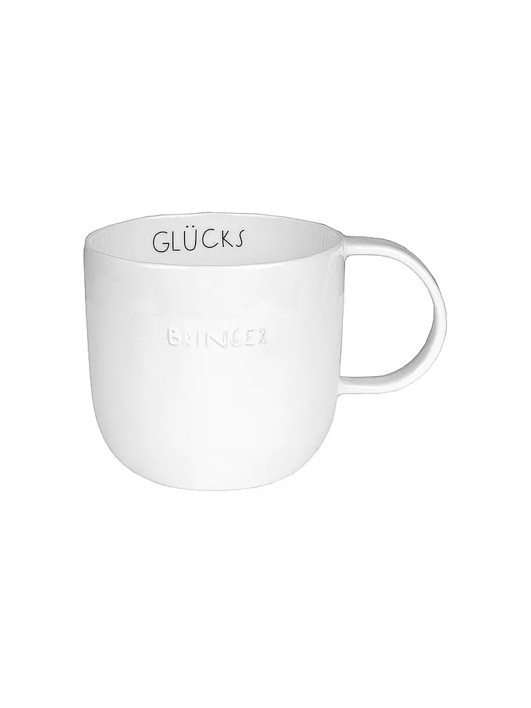 RAEDER | DINING Breakfast Tasse Glücksbringer 300ml | weiss