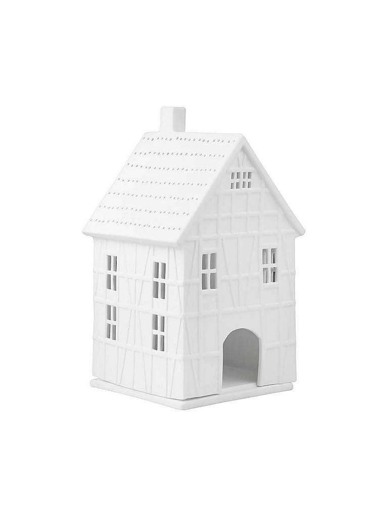 RAEDER | Fachwerkhaus gross 9,5x19cm | weiß