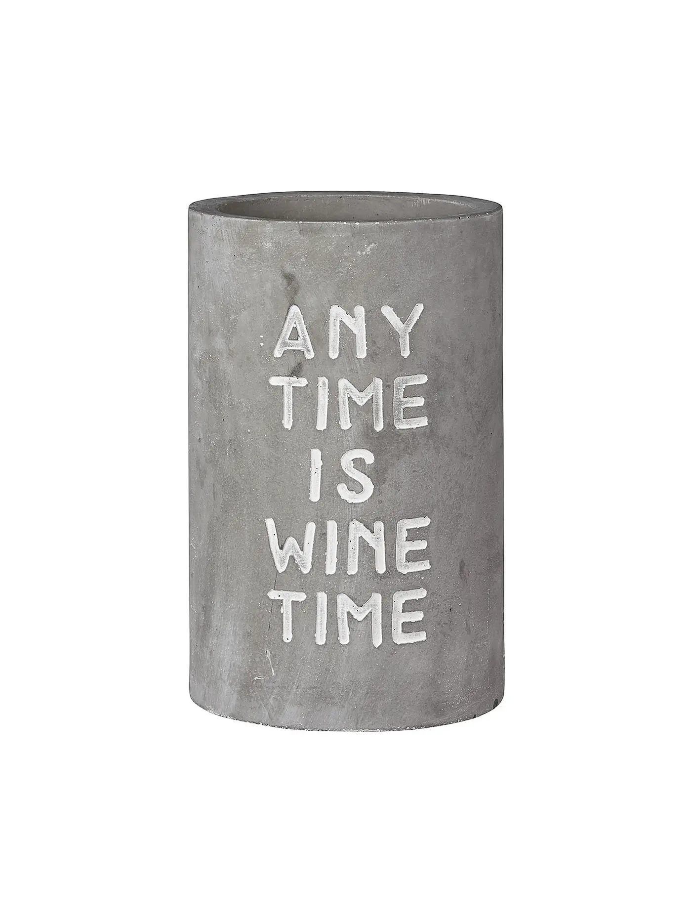 RAEDER | Flaschenkühler aus Beton 21cm "Any Time" | grau