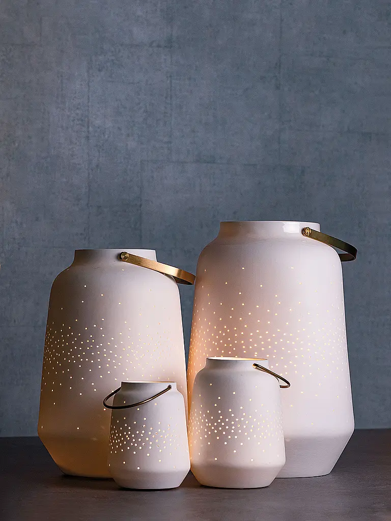 RAEDER | Porzellan Laterne Mini Weiss | 