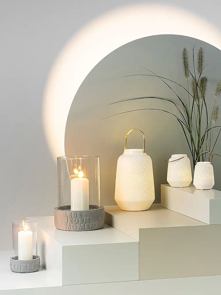 RAEDER | Porzellan Laterne Mini Weiss | 