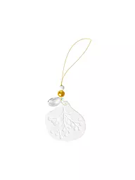 RAEDER | Porzellanornament 7x4,3cm WINTERZAUBER Zweig | Weiss