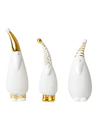 RAEDER | Santa Figuren 3er Set Weiss  | Weiss