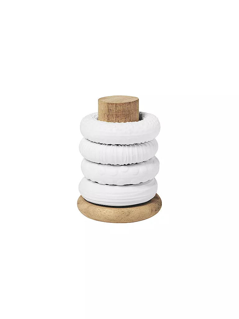 RAEDER | Serviettenringe 4er Set Weiss | weiss