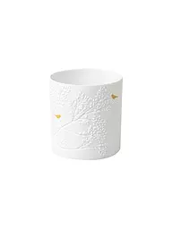 RAEDER | Teelichthalter GOLDVOGEL 6,5x7cm Weiss | weiss