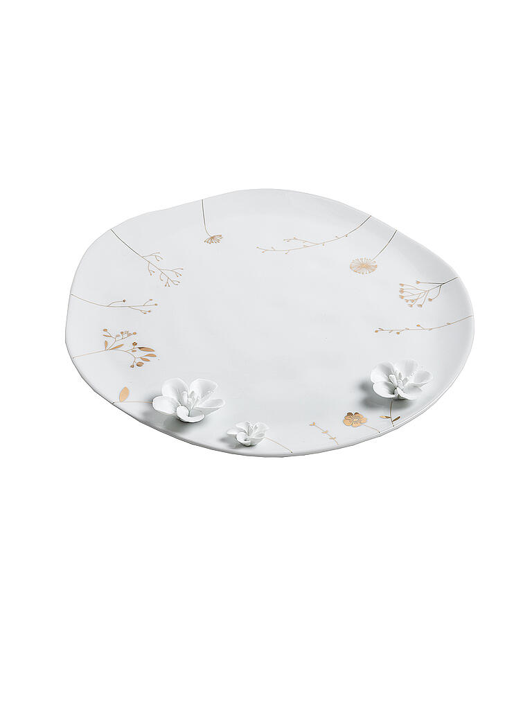 RAEDER | Teller Blumenwiese 28cm | weiß